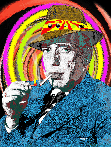 Humphrey Bogart Pop Art Portrait